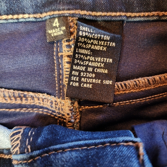 NWT DG2 Diane Gilman Classic Stretch Skinny Denim Jegging Indigo Blue 4 Uplifter - Picture 3 of 3